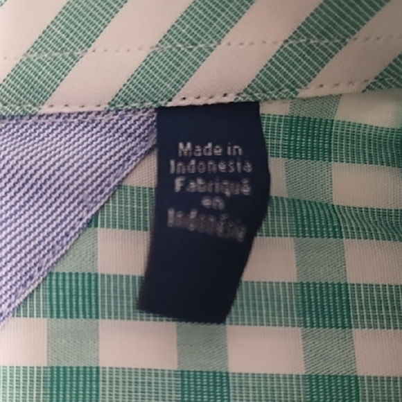 Tommy Hilfiger Green & White Checked Casual Shirt - Picture 9 of 13